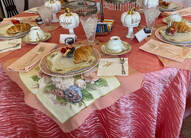 decorated tea table